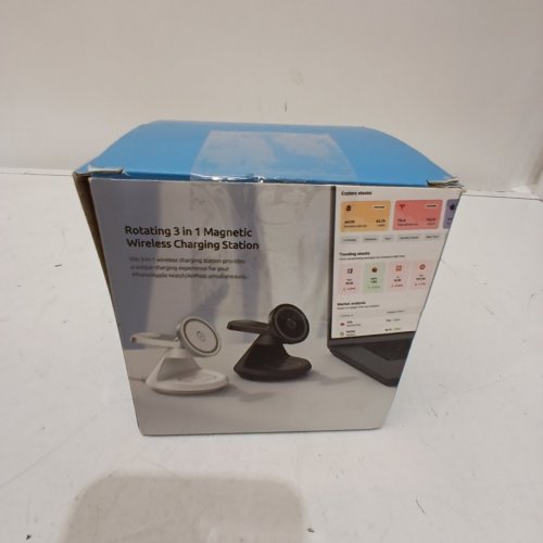 TASTOVE 3 IN 1 CHARGING STATION FOR APPLE MAGSAFE CHARGER FOR SMART WATCH PHONE AND AIRPODS - BLACK image 4