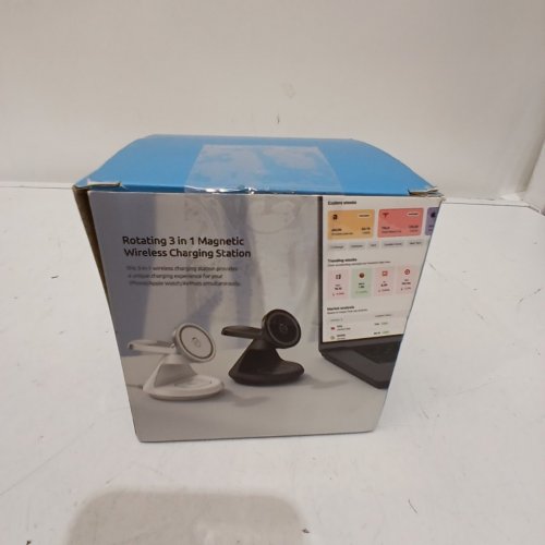 TASTOVE 3 IN 1 CHARGING STATION FOR APPLE MAGSAFE CHARGER FOR SMART WATCH PHONE AND AIRPODS - BLACK image 5