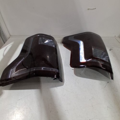 2PC GRAND ORANGE FORD F150 TAIL LIGHT ASSEMBLIES - SMOKE/BLACK image 2