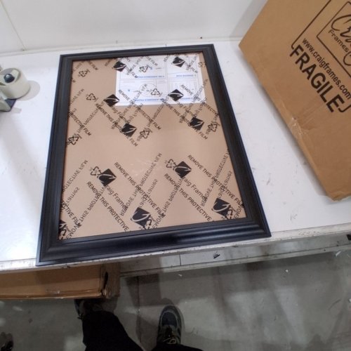 CRAIG FRAMES SMOOTH FINISH WOODEN PICTURE FRAME - 27.5" X 21.5" - BLACK image 2