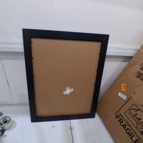 CRAIG FRAMES SMOOTH FINISH WOODEN PICTURE FRAME - 27.5" X 21.5" - BLACK image 3