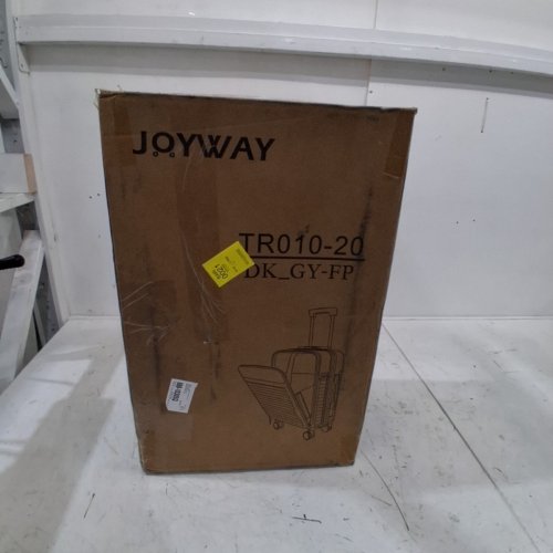 3PC JOYWAY EXPANDABLE CARRY-ON HARDSIDE SPINNER LUGGAGE SET WITH TSA APPROVED LOCK - 20" - GREY (MODEL: TR010-20) image 6