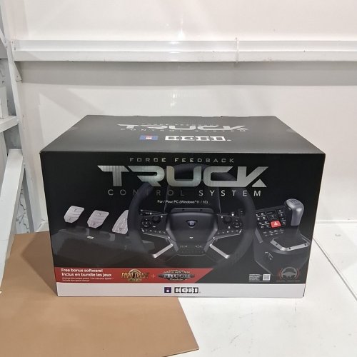 HORI TRUCK CONTROL SYSTEM FOR WINDOWS 11/10 WITH FORCE FEEDBACK STEERING WHEEL, SHIFTER CONTROL PANEL, & PEDALS (MODEL: HPC-044U) image 2