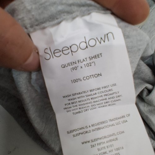 4PC SLEEPDOWN 100% COTTON FLANNEL SHEET SET - QUEEN - FROST GREY image 2