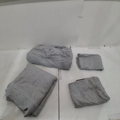 4PC SLEEPDOWN 100% COTTON FLANNEL SHEET SET - QUEEN - FROST GREY image 3