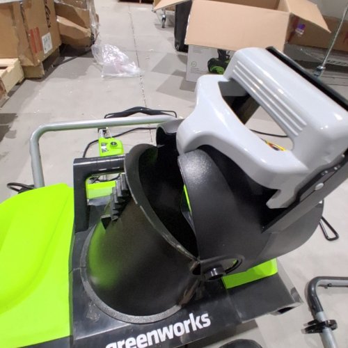 GREENWORKS CORDED ELECTRIC SNOW BLOWER THROWER WITH 180° ADJUSTABLE CHUTE - 13AMP - 20” PATH - GREEN (MODEL: GWSN20130) image 5