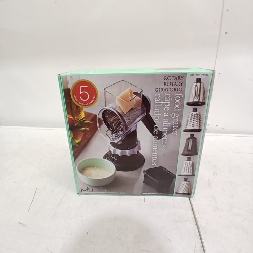MIU ROTARY FOOD GRATER WITH ATTACHMENTS - BLACK/SILVER (MODEL : 1796155) image 2