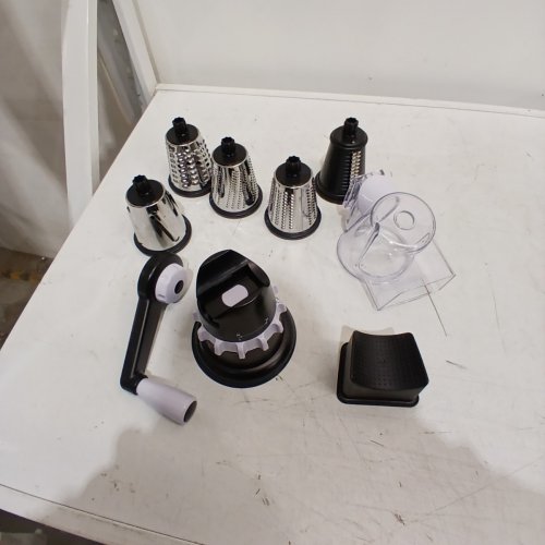 MIU ROTARY FOOD GRATER WITH ATTACHMENTS - BLACK/SILVER (MODEL : 1796155) image 4