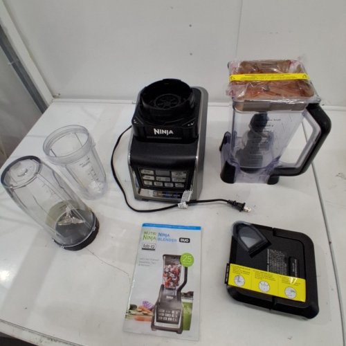 NINJA NUTRI NINJA DUO BLENDER WITH AUTO-IQ - 72OZ BLENDER JUG/24OZ SMOOTHIE CUP - BLACK (MODEL#: BL641C) image 3
