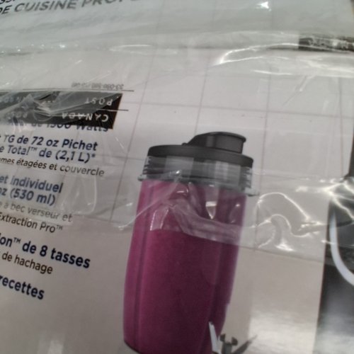 NINJA NUTRI NINJA DUO BLENDER WITH AUTO-IQ - 72OZ BLENDER JUG/24OZ SMOOTHIE CUP - BLACK (MODEL#: BL641C) image 5