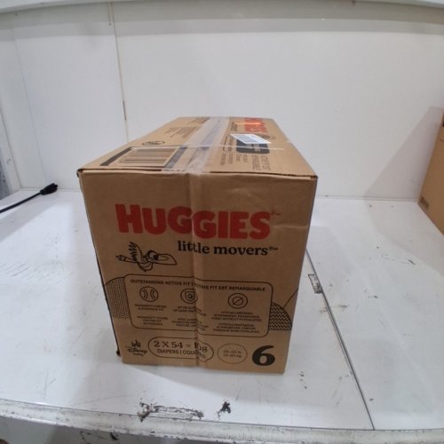 108PK HUGGIES LITTLE MOVERS OUTSTANDING ACTIVE FIT DISPOSABLE BABY DIAPERS - SIZE 6 - DISNEY BABY LION KING image 2