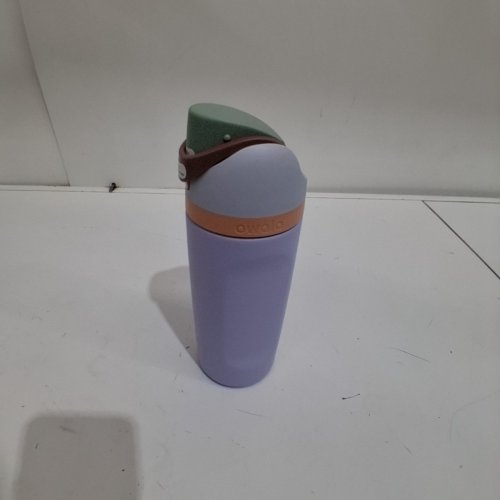 OWALA FREESIP STAINLESS STEEL WATER BOTTLE WITH STRAW - 16 OZ - LIGHT PURPLE image 2