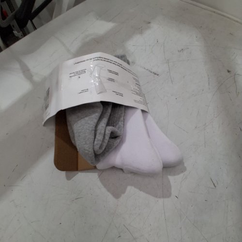 3PR WOMENS LAZYPANTS PREMIUM COTTON BLEND SOCKS - SIZE 5-10 - GREY/WHITE - (STYLE:1915149) image 3