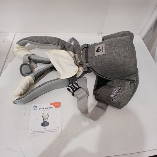 BELLABABY 6-IN-1 ADJUSTABLE MULTIFUNCTION BABY CARRIER HIP SEAT WITH ERGONOMIC M POSITION - 4 TO 36M - GREY (MODEL: S011) image 2