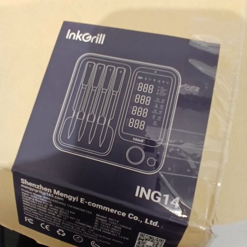 INKGRILL 4-PROBE SMART WIRELESS MEAT THERMOMETER WITH WIFI & BLUETOOTH - DIGITAL META THERMO FOR SMOKER, OVEN, BBQ & MORE - RECHARGABLE MAGNETIC BASE, BACKLIT SCREEN (MODEL: ING14) image 5