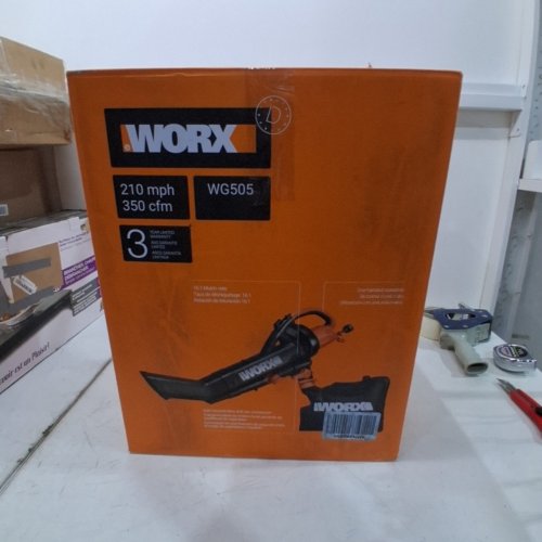 WORX 3-IN-1 ELECTRIC LEAF BLOWER/LEAF VACUUM/MULCHER - 12AMP 120V - BLACK/ORANGE (MODEL: WG505) image 4