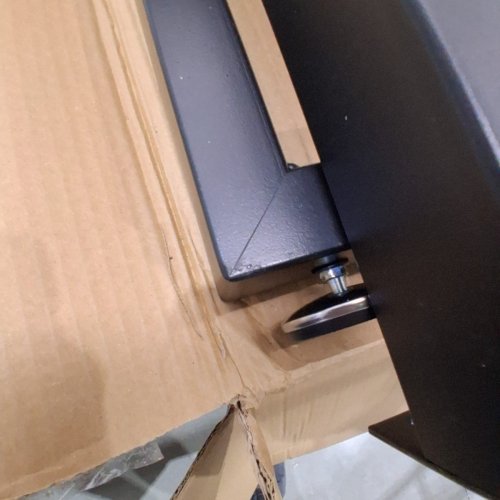 2PK GOYAPPIN SQUARE STEEL TABLE LEGS - 28" X 27" X 3" - BLACK image 4