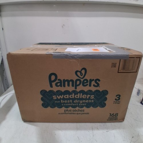 168PK PAMPERS SWADDLERS DISPOSABLE DIAPERS - SIZE 3 (16-28LBS) image 4
