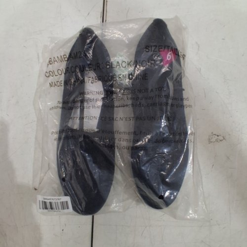 WOMEN'S TIME AND TRU BREATHABLE MEMORY FOAM CASUAL SLIP-ON FLAT SHOES - SIZE 6 - BLACK (STYLE: 22BAMBAM24) image 5