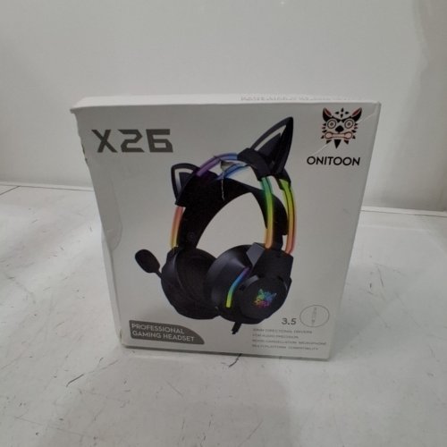 ONIKUMA ONITOON X26 WIRED GAMING HEADSET WITH RGB LIGHTS - BLACK image 4