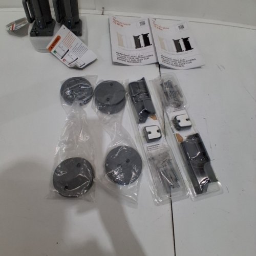 2PK DEARLOMUM RETRACTABLE MESH SAFETY GATE - 33" X 55" - GREY image 3