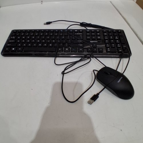 AMAZON BASICS MOUSE & KEYBOARD BUNDLE WIRED - BLACK (MODEL: B00B7GV802 image 2