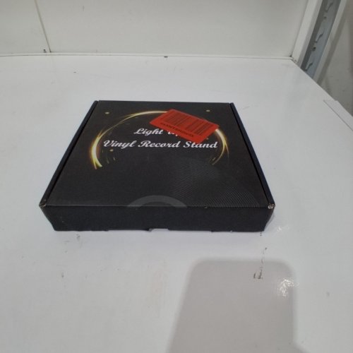 WOODEN ACRYLIC LED VINYL RECORD STAND WITH LED - 7" - BROWN image 4