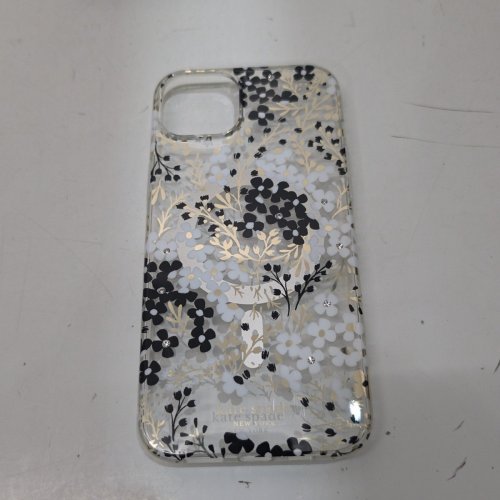 KATE SPADE PROTECTIVE PHONE CASE WITH MAGSAFE FOR IPHONE 14 PLUS/15 PLUS - BLACK/WHITE FLORAL image 3
