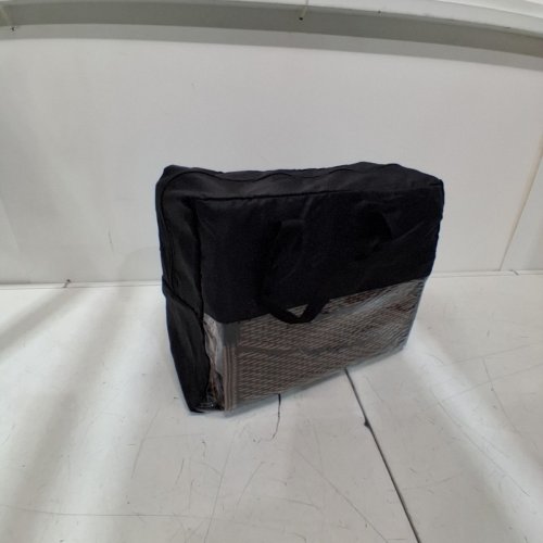 OUTDOOR/INDOOR REVERSIBLE STRAW AREA RUG - 6FT X 9.3FT - BLACK/BROWN image 4