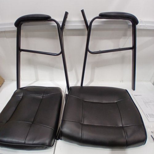 AMAZON BASICS CLASSIC LEATHER OFFICE DESK GUEST CHAIR WITH METAL FRAME - BLACK (MODEL: B072Y5MZQH) image 5