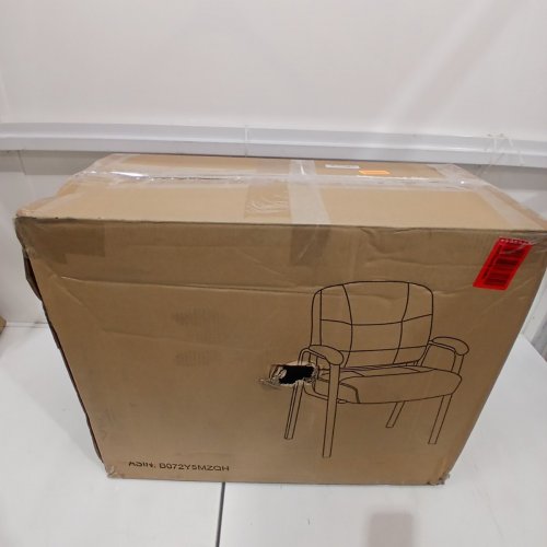 AMAZON BASICS CLASSIC LEATHER OFFICE DESK GUEST CHAIR WITH METAL FRAME - BLACK (MODEL: B072Y5MZQH) image 6