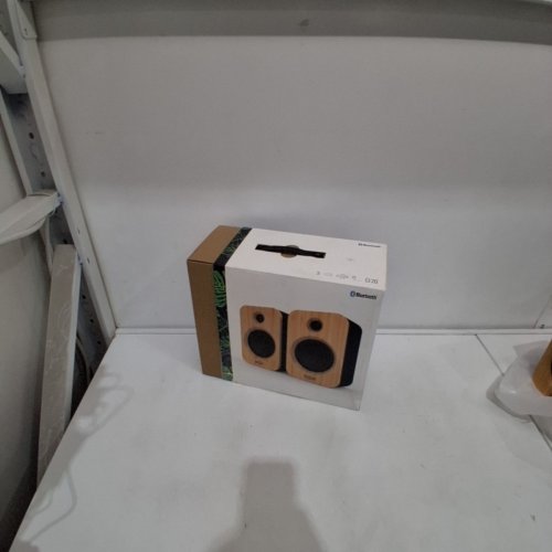 HOUSE OF MARLEY GET TOGETHER DUO WIRELESS BLUETOOTH BOOKSHELF SPEAKERS - NATURAL/SIGNATURE BLACK (MODEL: EM-JA019-SBA) image 8