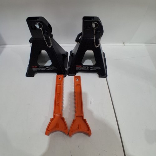 4PC VEVOR JACK STANDS - 3 TONS - BLACK (MODEL: HM3141C) image 4