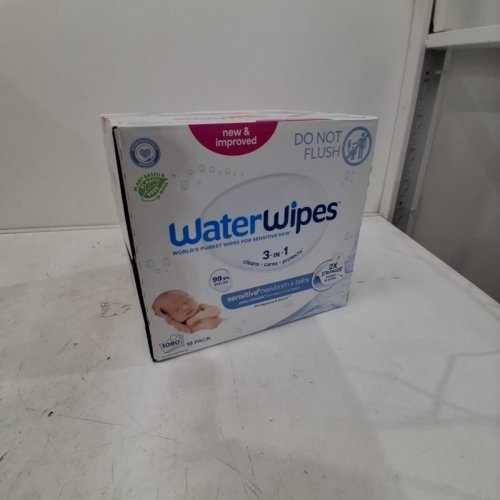 18PK WATERWIPES SENSITIVE WATER BASED BABY WET WIPES - 60 PER PACK (1080 TOTAL) image 2