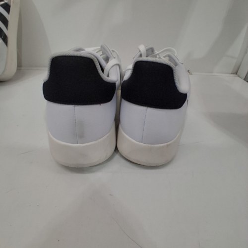 MEN'S ADIDAS BARREDA COURT SHOES - SIZE 13 - WHITE/BLACK/GREY (STYLE : 1997502) image 6