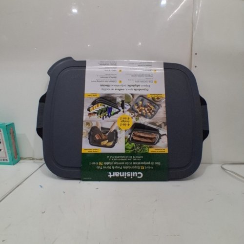 CUISINART 4-IN-1 EXPANDABLE PREP AND SERVE TUB - 4.6GAL - GREY/BLACK (MODEL: 2007043) image 2