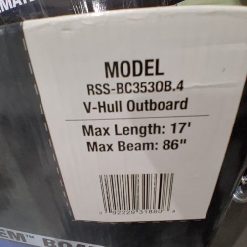 BPS RSS V-HULL OUTBOARD BOAT COVER - 17FT X 86" - GREY - (MODEL: RSS-BC3530B.12) image 4