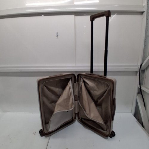 NINETYGO JOURNEY 2.0 HARDSHELL CARRY-ON LUGGAGE - 21" SUITCASE WITH FRONT COMPARTMENT & TSA LOCK - OATS FLAT WHITE (MODEL: CASR-CFE220-BW13) image 2
