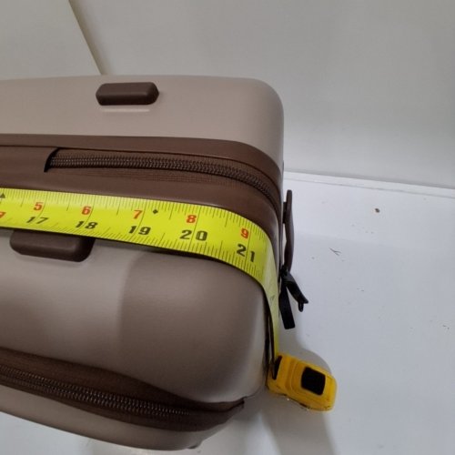 NINETYGO JOURNEY 2.0 HARDSHELL CARRY-ON LUGGAGE - 21" SUITCASE WITH FRONT COMPARTMENT & TSA LOCK - OATS FLAT WHITE (MODEL: CASR-CFE220-BW13) image 4