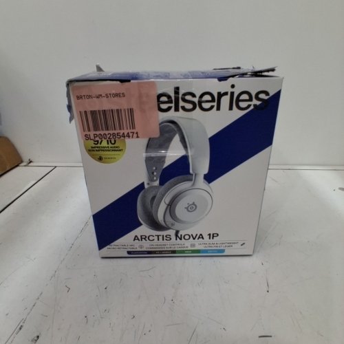 STEELSERIES ARCTIS NOVA 1P MULTI-SYSTEM GAMING HEADSET WITH NOISE-CANCELLING MIC - WHITE (MODEL: 61612) image 4