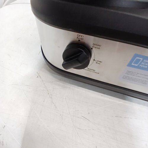 CULINARY CHEF TRIPLE SLOW COOKER - 2.5L (X3) - STAINLESS STEEL/BLACK (MODEL: CCSC3105-SS) image 2
