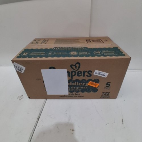 132PK PAMPERS SWADDLERS DISPOSABLE BABY DIAPERS - SIZE 5 image 2