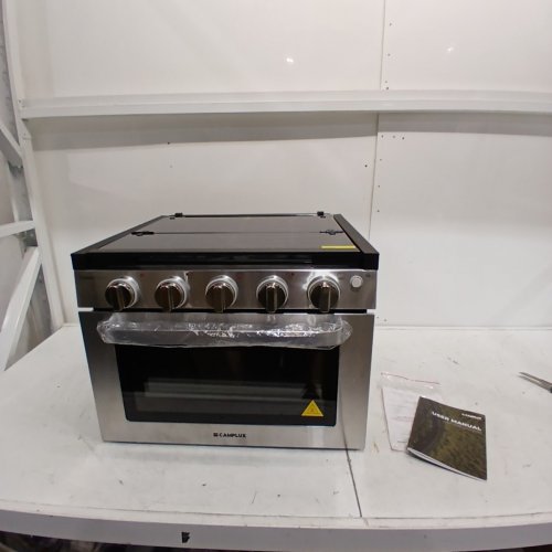 CAMPLUX PROPANE GAS RV RANGE OVEN WITH 3 BURNERS& GLASS TOP - 21.54" X 16.06" X 21.30" - STAINLESS STEEL (MODEL: RGS21MSF) image 8