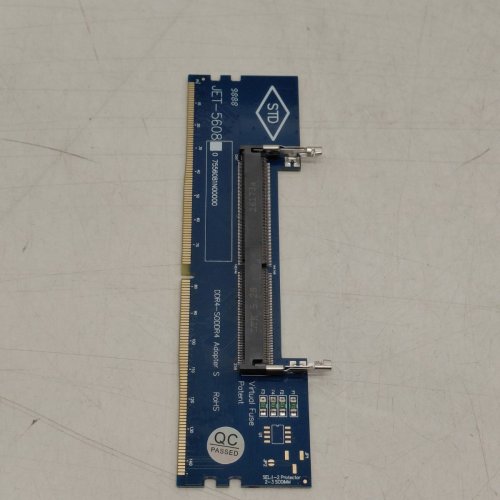 DDR4 SO-DIMM TO DIMM ADAPTER - BLUE (MODEL: JET-5608) image 2