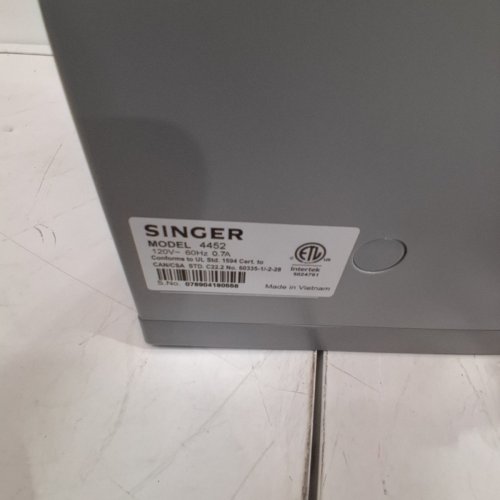 SINGER 4452 HEAVY DUTY SEWING MACHINE, GREY image 5