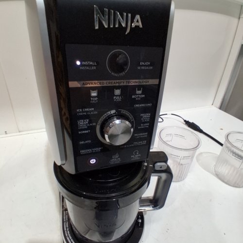 11-IN-1 NINJA CREAMI DELUXE ICE CREAM AND FROZEN DRINK MAKER - 24OZ - BLACK - (MODEL: CN501CO) image 2