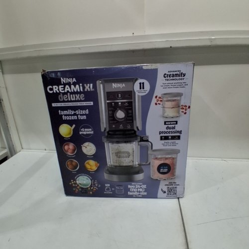 11-IN-1 NINJA CREAMI DELUXE ICE CREAM AND FROZEN DRINK MAKER - 24OZ - BLACK - (MODEL: CN501CO) image 7
