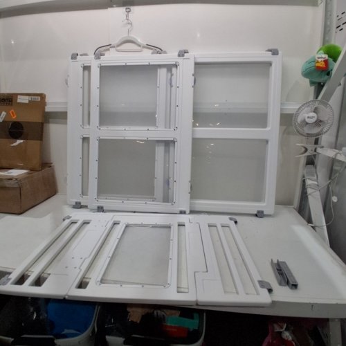 WAGORA PLASTICA AND ACRYLIC LARGE DOG PLAYPEN - 69.3"X35"X22.4" - WHITE image 2