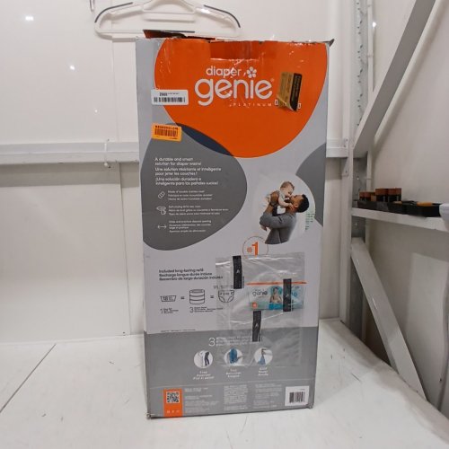 DIAPER GENIE PLATINUM DIAPER STAINLESS STEEL DIAPER PAIL - WHITE image 5