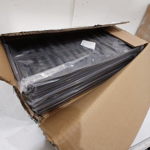 6PK NATOTELA POLYMER PLASTIC DRAIN GATES - 19.7" X 7.9" - BLACK (MODEL: GFZ-50X20) image 2